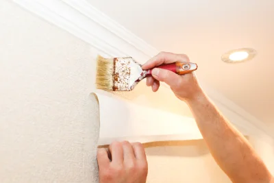 Pose de papier peint à Annoix — revêtements muraux et toiles de verre